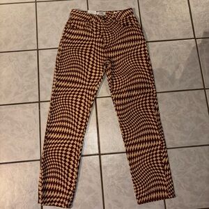 Cotton:on Brown Fun Checkered Pants